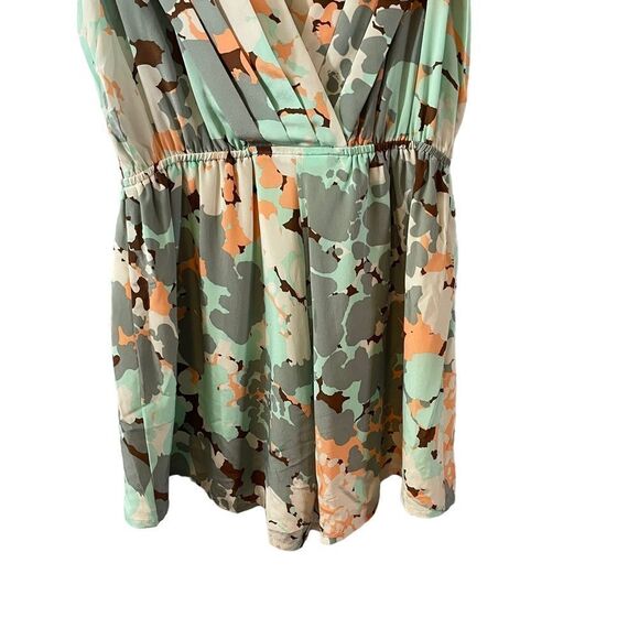 Anthropologie Hunter Dixon Mary Jane Double V Silk Romper Size MED - Picture 9 of 9